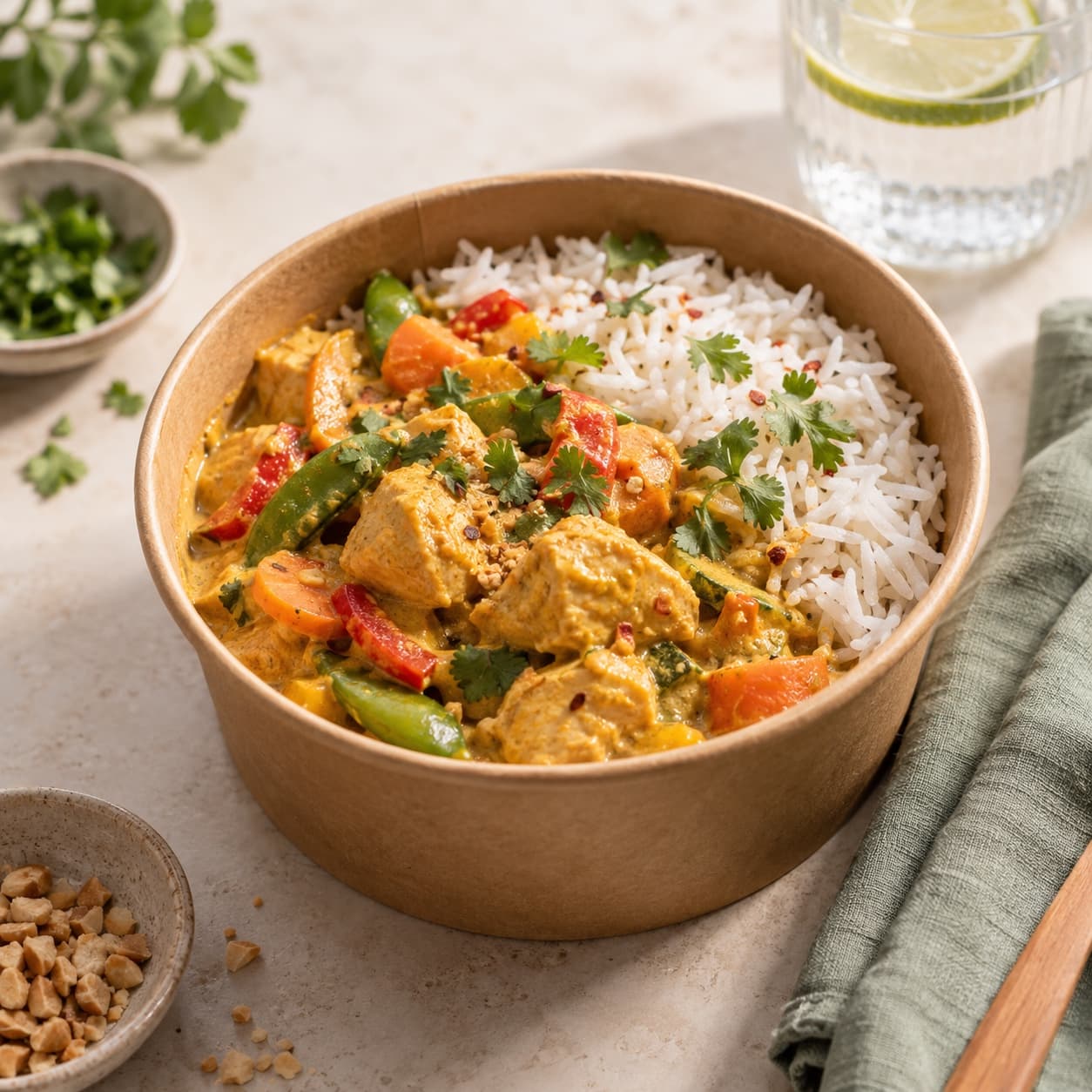 Curry coco de poulet - plat FRESOA